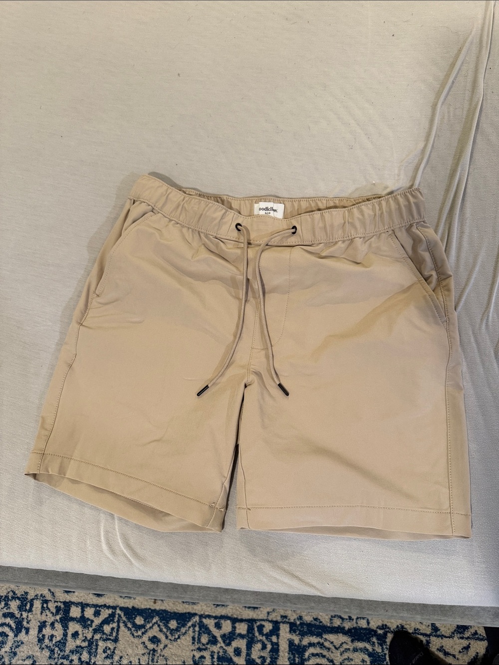 Goodfellow & Co Men's Athletic Drawstring Shorts - Beige